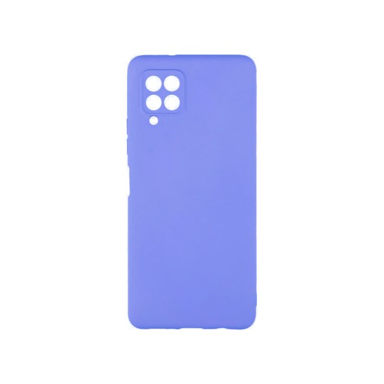 Silicone Case with Camera Shield for Samsung Galaxy A12 5g Purple